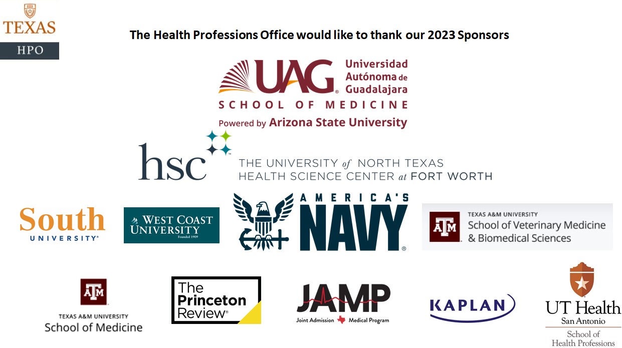 2023 Health Professions Fair Sponsors