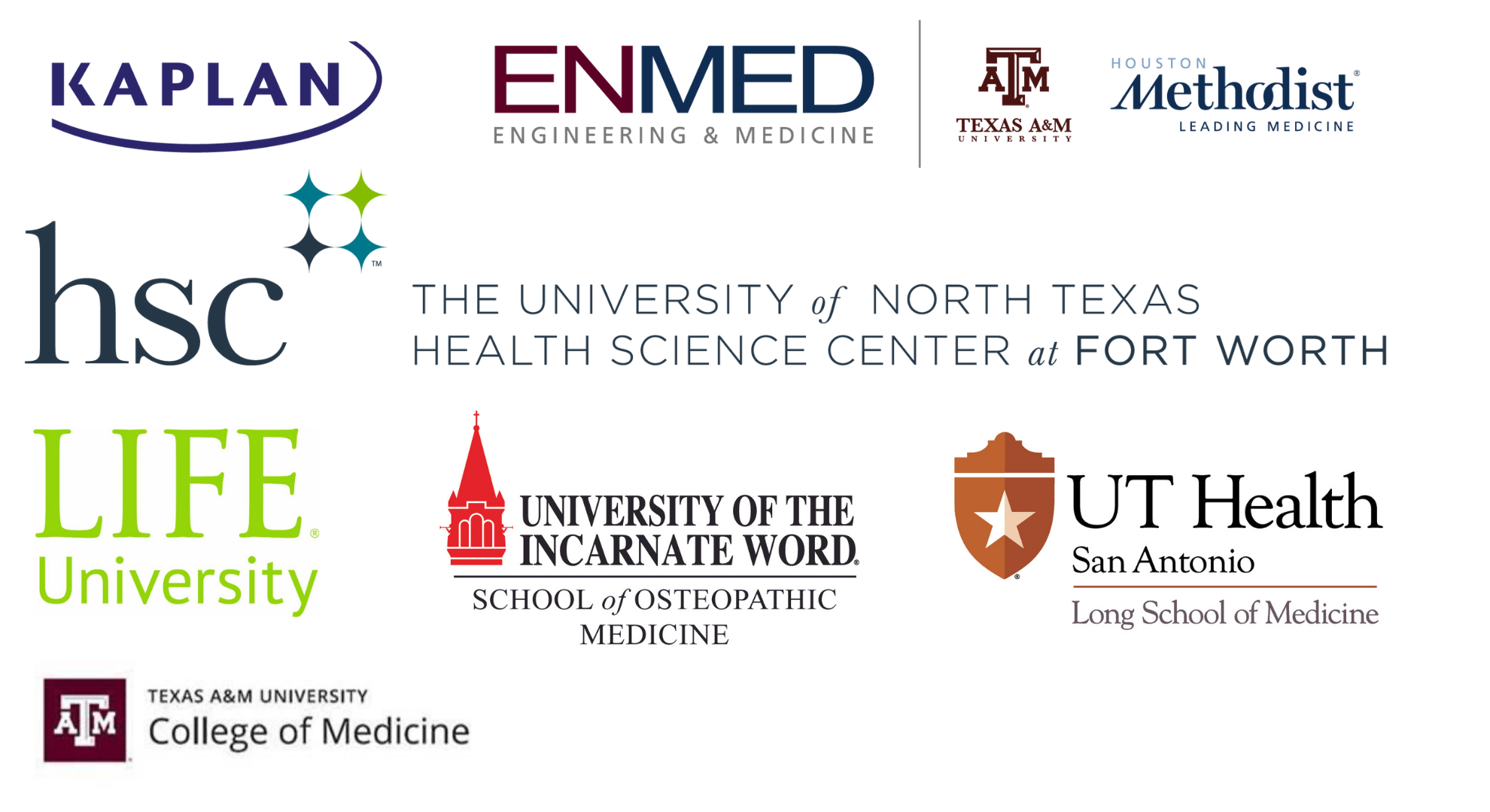 Collage of Sponsor Logos for the 2022 Health Professions Fair